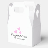 Pink Herzlichen Glückwunsch Abschluss Aquarell Geschenkschachtel (Geöffnet)