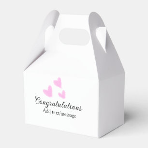 Pink Herzlichen Glückwunsch Abschluss Aquarell Geschenkschachtel