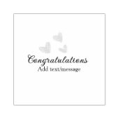 Pink Herzlichen Glückwunsch Abschluss Aquarell Gummistempel (Prägung)