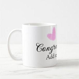 Pink Herzlichen Glückwunsch Abschluss Aquarell Kaffeetasse