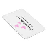 Pink Herzlichen Glückwunsch Abschluss Aquarell Magnet (Rechte Seite)