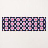 Pink Hexagon Muster Thunder_Cove Yogamatte (Rückseite (Horizontal))