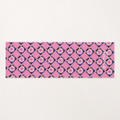 Pink Hexagon Muster Thunder_Cove Yogamatte (Vorderseite (Horizontal))
