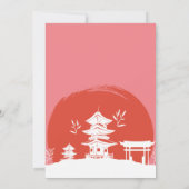 Pink Hibachi Geburtstagsfest Hibachi Party Einladung (Rückseite)