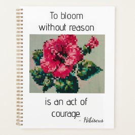 Pink hibiscus design planer