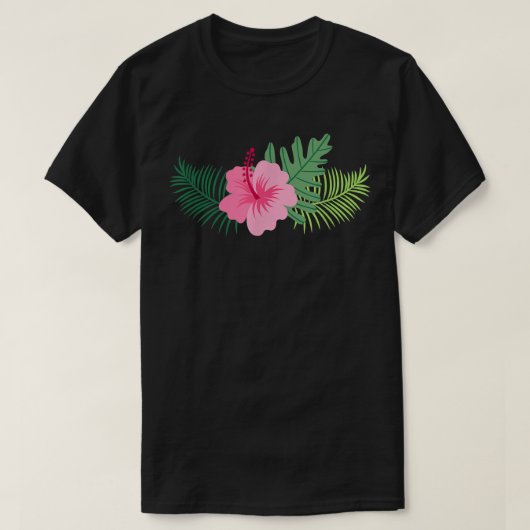 Pink Hibiscus Flower Men Women and Kids Styles T-Shirt (Design vorne)