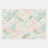 Pink Hibiscus Flowers Birthday Geschenkpapier Set (Vorderseite 3)