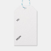 PINK HIBISKEN BLUME GIFT TAGS GESCHENKANHÄNGER (Rückseite)