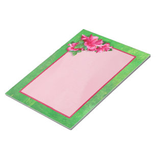 Pink Hibisken Notepad Notizblock