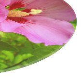 Pink Hibiskus Glass Chour Board Schneidebrett (Ecke)