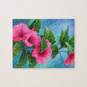 Pink Hibiskus Jigsaw Puzzle (Horizontal)