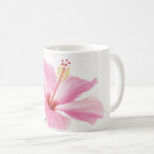 Pink-Hibiskus-Kaffee / Tee-Tasse Kaffeetasse (VorderseiteRechts)