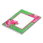 Pink Hibiskus Lei Notepad Notizblock (Rotiert)