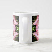 Pink-Hibiskus-Muster Jumbo-Tasse (Rückseite)