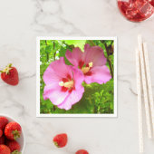 Pink Hibiskus Paper Napkins Serviette (Beispiel)