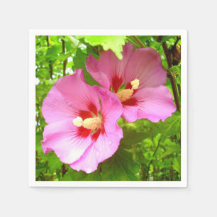 Pink Hibiskus Paper Napkins Serviette