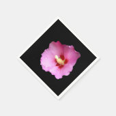 Pink Hibiskus Paper Napkins Serviette (Ecke)