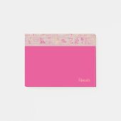 Pink Hieroglyph Luxe Post-it Klebezettel (Vorderseite)