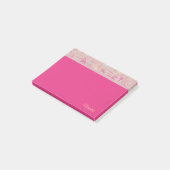 Pink Hieroglyph Luxe Post-it Klebezettel (angewinkelt)