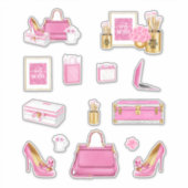 Pink High Fashion Heelse Pursuit & Accessoires Aufkleber (Vorderseite)