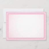 Pink High Heel Shoe Tutu Pearl Baby Dusche Einladung (Rückseite)