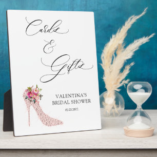 Pink High Heels Brautparty Karten und Geschenke Ze Fotoplatte