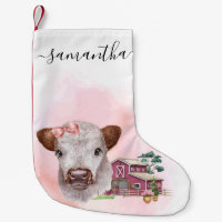Pink Highland Cow Baby Cala Watercolor