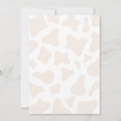 Pink Highland Cow Baby Dusche Einladung (Rückseite)