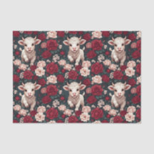 Pink Highland Cow Yarn Rose