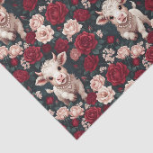 Pink Highland Cow Yarn Rose Seidenpapier (Ausschnitt)