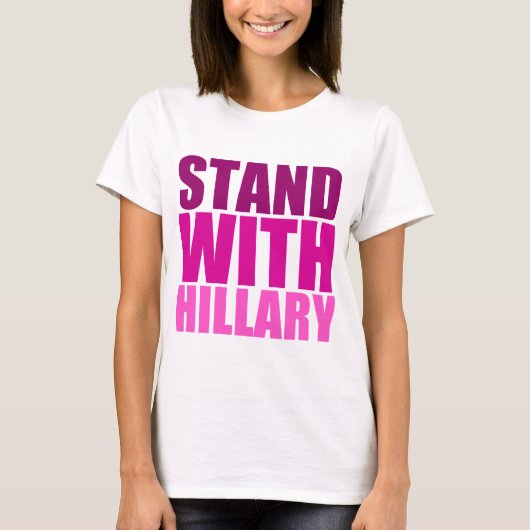 Pink Hillary 2016 T-Shirt (Vorderseite)