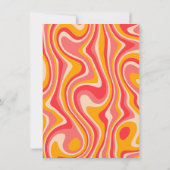 Pink Hippie Boho Modern Arch Brunch Brautparty Einladung (Rückseite)