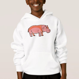 Pink Hippo  Hoodie