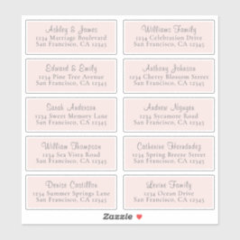 Pink-Hochzeitshilfegabellen Aufkleber