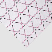 Pink Hockey Sticks und Puck Baby Girl Seidenpapier (Ausschnitt)