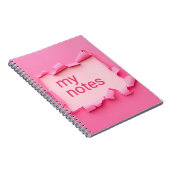 Pink Hole Spiral My Notes Notebook Notizblock (Rechte Seite)