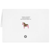 Pink Holiday Horse (Rückseite Horizontal)