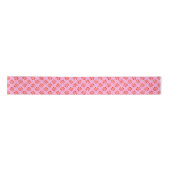 Pink Holiday Peppermint Candy Cane Muster Satinband (Vorderseite)