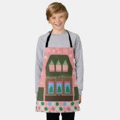 Pink Holiday Village Schürze (Getragen)