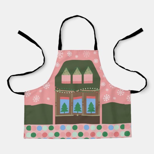 Pink Holiday Village Schürze (Vorderseite)
