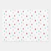 Pink Holiday Wrapping Paper Sheets Geschenkpapier Set (Vorderseite)