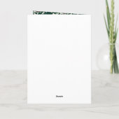 Pink Holly Wreath Frohe Weihnachten (Rückseite)