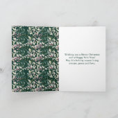 Pink Holly Wreath Frohe Weihnachten (Innenseite)