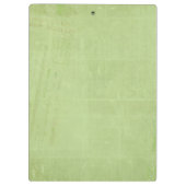 Pink Hollyhocks Watercolor Blume Soft Green Klemmbrett (Rückseite)