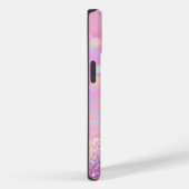 Pink Holographic Glitzer iPhone Mate Tough Case (Rückseite / Rechts)