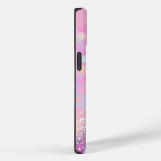Pink Holographic Glitzer iPhone Mate Tough Case (Rückseite / Rechts)