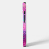 Pink Holographic Glitzer iPhone Mate Tough Case (Rückseite / Links)