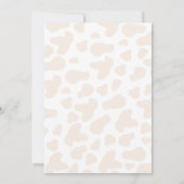 Pink Holy Cow Baby Dusche Einladung (Rückseite)