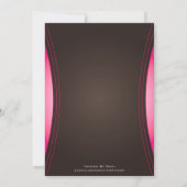 Pink Hookah-Party Einladung (Rückseite)