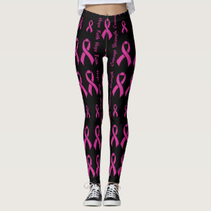 Pink Hope Faith Strength Courage...Brustkrebs Leggings
